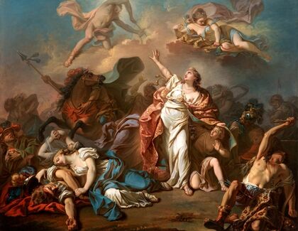 Apollo And Diana Attacking The Children Of Niobe