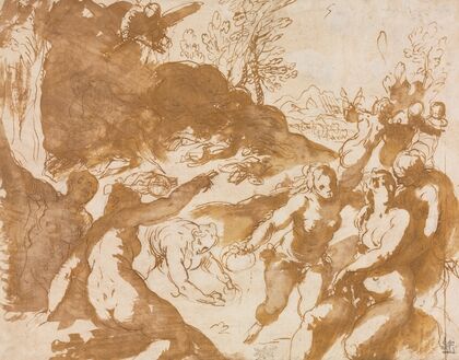 Apollo and the Muses Awakened by the Call of Fame