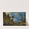 Apollo and the Muses in a landscape (1673) by Pierre Patel the elder