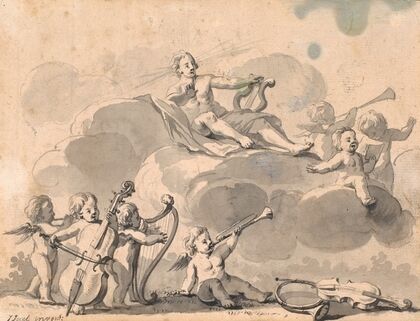 Apollon og musicerende genier