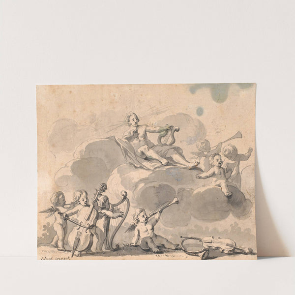 Apollon og musicerende genier by Jens Juel