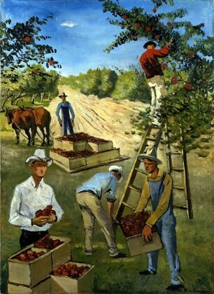 Apple Pickers (mural study) (ca. 1934-1943)