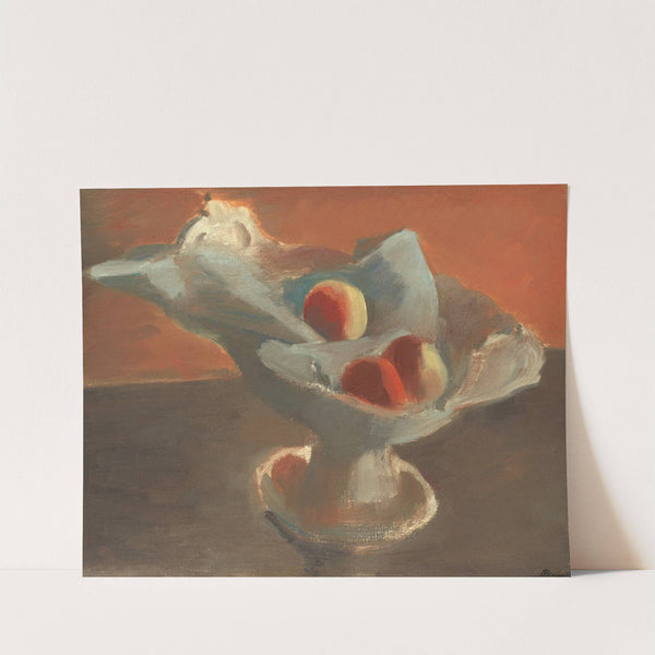 Apples in White Bowl by Bernard Meninsky