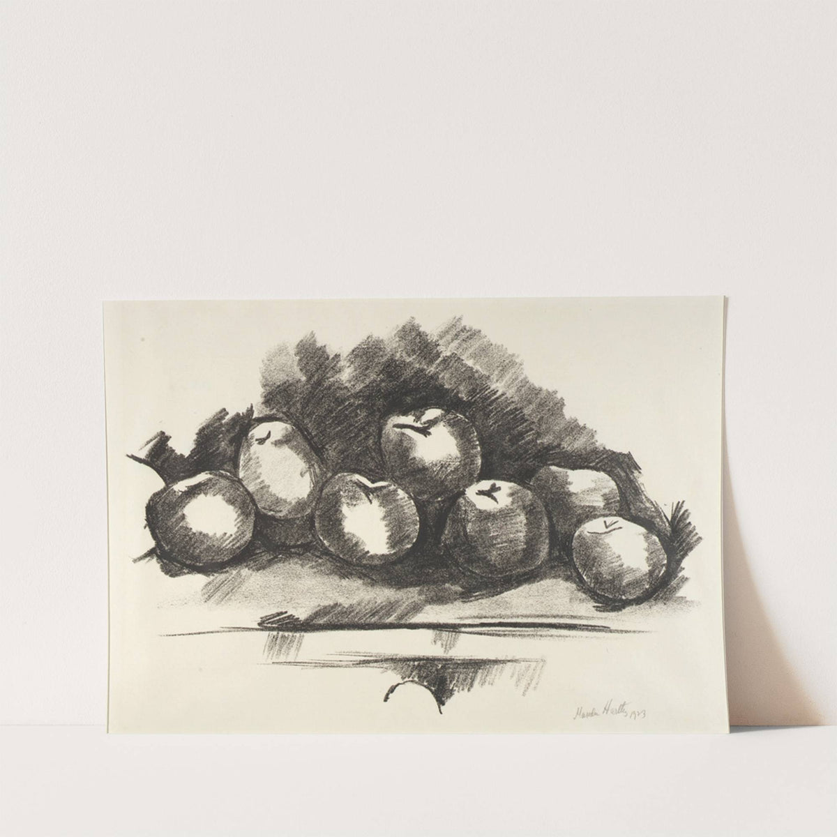 Apples on Table (1923) by Marsden Hartley