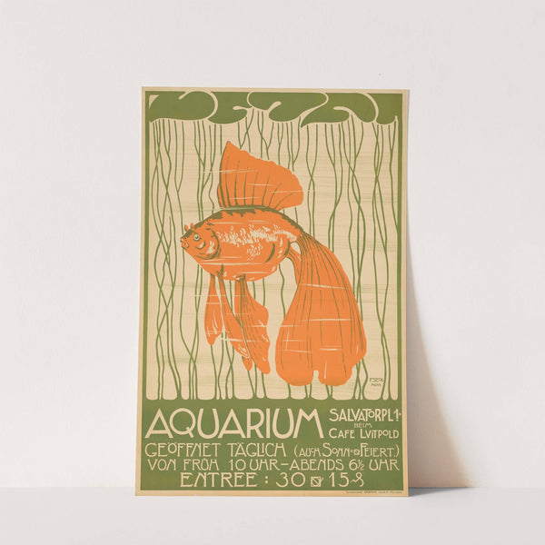 Aquarium. Salvatorplatz 1 beim Café Luitpold (1900) by Fritz Seck