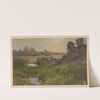 Aquatic landscape near Trzebnica (1850-1881) by Adolf Dressler