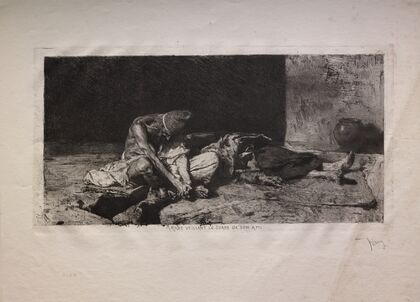 Arab Watching over the Body of His Friend (1866)
