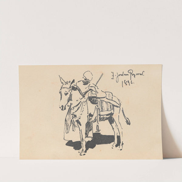 Arab z koniem (1896) by Zygmunt Rozwadowski