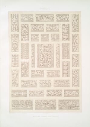 Arabesques; mosquÃ©e d’Ahmed-ibn-Touloun, dÃ©tails d’ornementation (IXe. siÃ¨cle)
