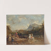 Arabs Crossing a Ford (1873) by Eugène Fromentin