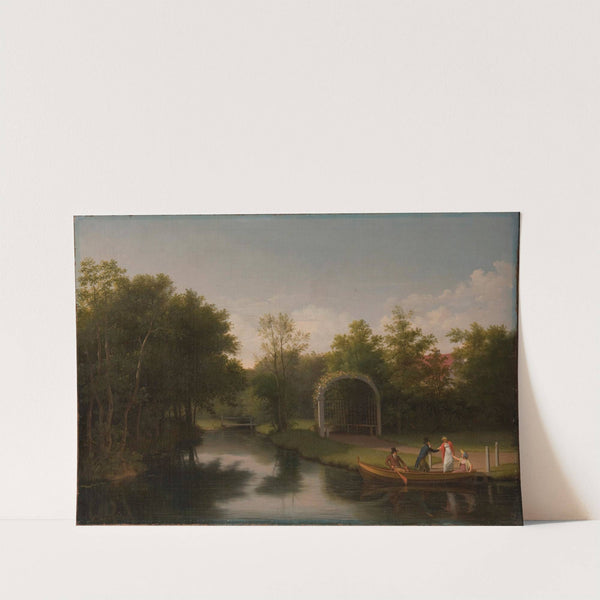 Arbour in the park of Sanderumgård manor (1807) by Christoffer Wilhelm Eckersberg