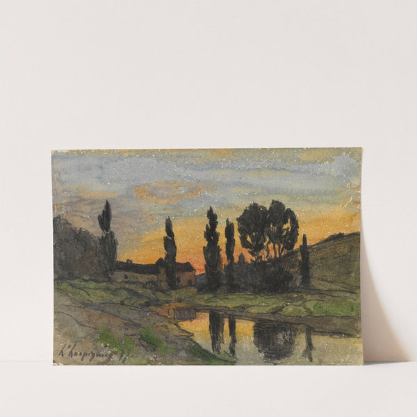 Arbre au bord d’une rivière (1877) by Henri-Joseph Harpignies