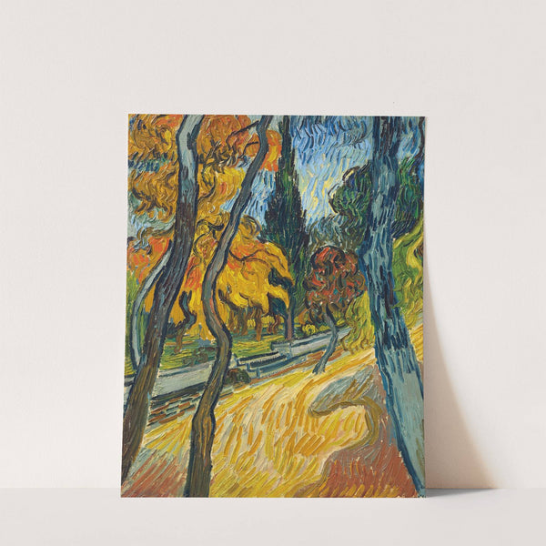 Arbres dans le jardin de l’asile (1889) by Vincent van Gogh