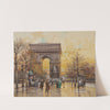 Arc de Triomphe in the Fall by Eugène Galien-Laloue