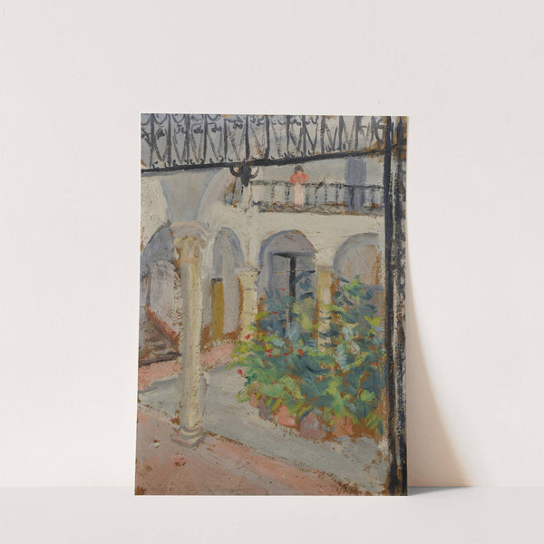 Arcaded Courtyard in a Spanish House by Ernst Schiess