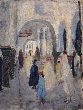 Arcaded Street in a North African Town