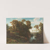 Arcadian landscape with bathers by August Friedrich Kessler
