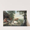 Arcadian Landscape with Shepherds and Cattle by Jan van Gool