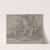 Arcadian Scene with Apollo by Jean Antoine Verschaeren