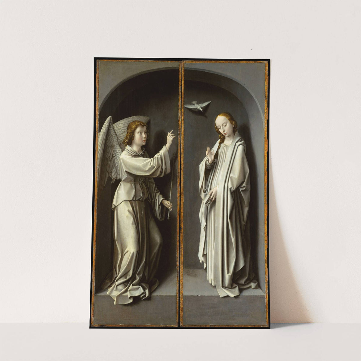Archangel Gabriel; The Virgin Annunciate by Gerard David