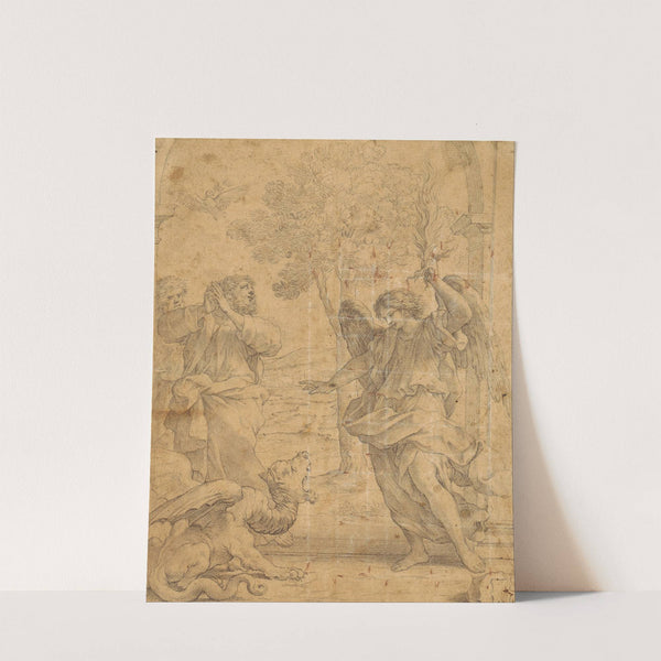 Archangel Uriel and the Dragon by Giovanni Francesco Romanelli