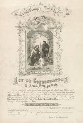 Archconfraternity of the Holy Family – Act of Consecration – O, Jesus, Mary, Joseph (1873)