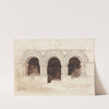 Arches in the West Side of the Cloister of Saint. Georges de Bocherville, near Rouen, Normandy (1818) by John Sell Cotman