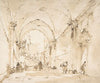 Architectural Capriccio; Vaulted Passageway Leading to a Square