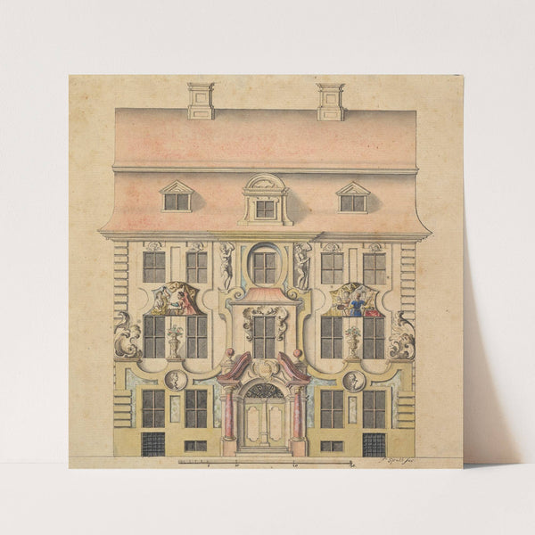 Architectural Design for a Façade (1739–69) by Ferenc (Franz) Speth