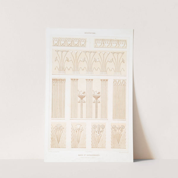 Architecture; bases et soubassements (époque ptolémaïque et romaine) by Émile Prisse d'Avennes