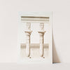Architecture; colonnes du Temple de Nectanèbe (Philae - XXXe. dinastie) by Émile Prisse d'Avennes