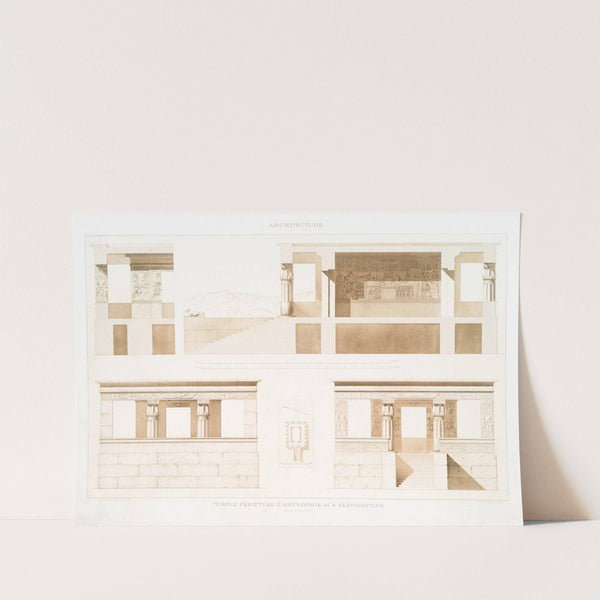 Architecture; temple périptère d’Aménophis III à Éléphantine (XVIIIe. dynastie) (1878) by Émile Prisse d'''Avennes