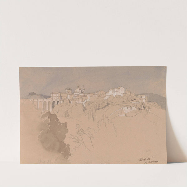 Ariccia Seen from across a Valley by August Christian Geist