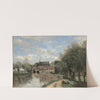 Arleux-du-Nord; le Moulin Drocourt sur la Sensée by Jean-Baptiste-Camille Corot