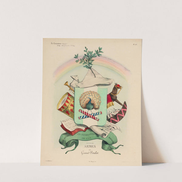 Armes du grand poulot (1832) by Charles Philipon