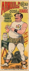 Armour & Cie. Chicago, Etats-Unis. Extrait de viande, le seul qui conserve la saveur de la viande fraîche (1891)