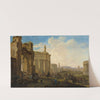 Army Advancing among Roman Ruins by Jacob van der Ulft
