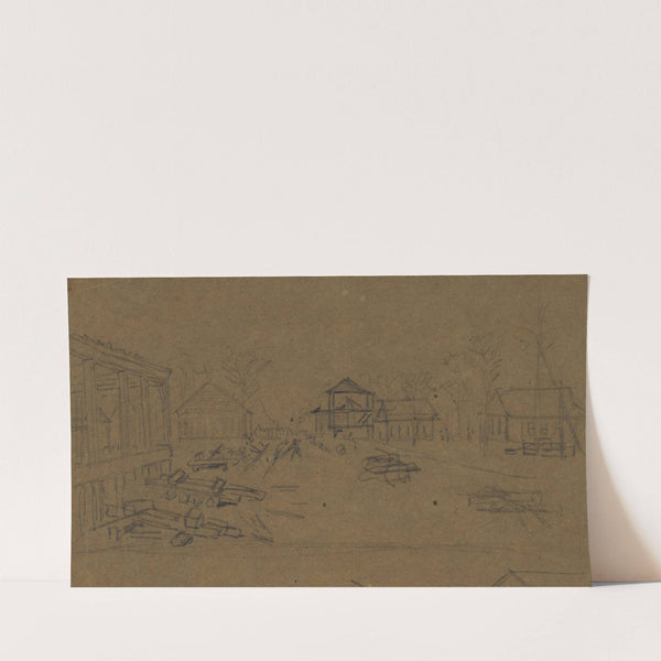 Army camp (1860-1865) by Alfred Rudolph Waud