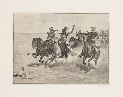 Arrest of a Blackfeet murderer (1888)