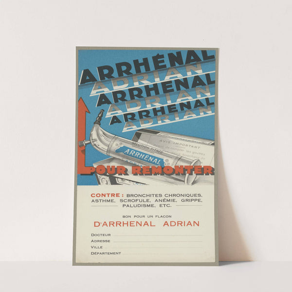 Arrhénal Adrian ; pour remonter (1910-1950)