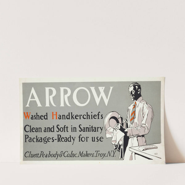 Arrow washed handkerchiefs (1920) by Edward Penfield