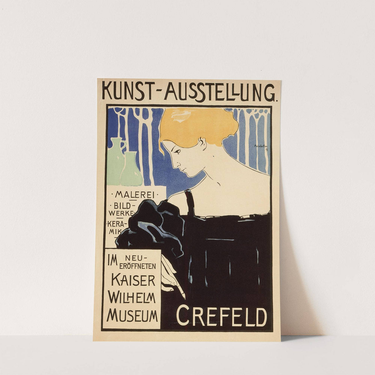 Art Exhibition in the Recently Opened Kaiser Wilhelm Museum in Krefeld by Alfred Mohrbutter