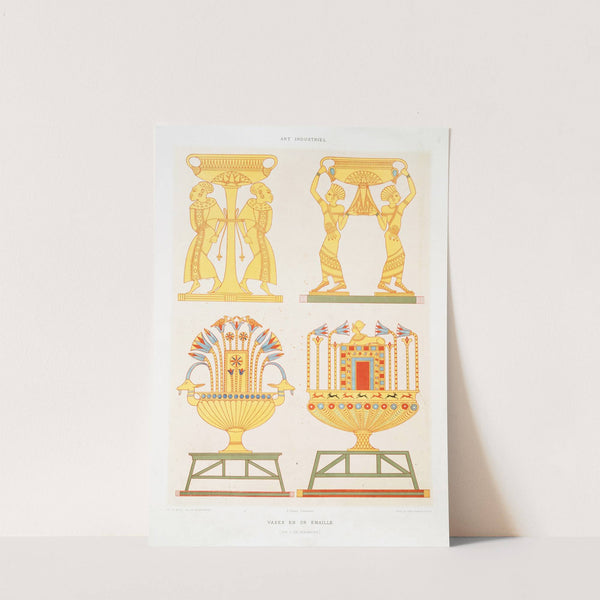 Art industriel; vases en or émaillé (XIXe. et XXe. dynasties). by Émile Prisse d'Avennes