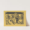 Artilleristen beim Pferdebewegen (1915) by Ernst Ludwig Kirchner