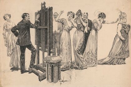 Artist shows new work to mixed reaction