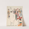 Artists’ Ball; Pierrot and Figures Standing by Joaquín Torres-García