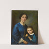 Artist’s Wife with her Small Daughter (1860) by Dominik Weber