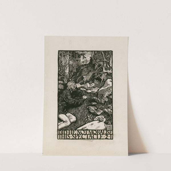 As you like it; Did he not moralise this spectacle Act 2.1 (1900) by Byam Shaw