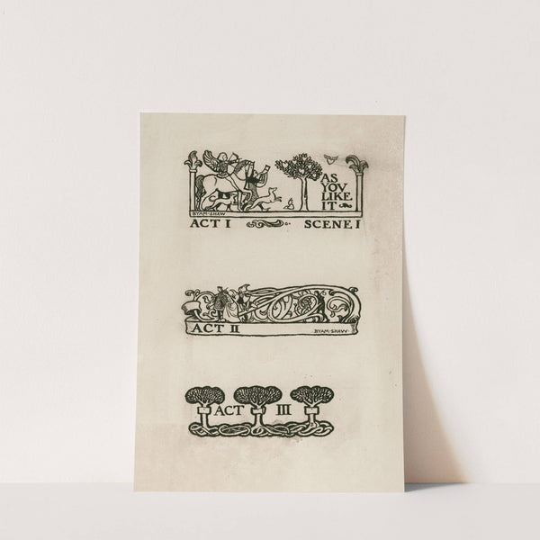 As you like it; Headings 2 (1900) by Byam Shaw