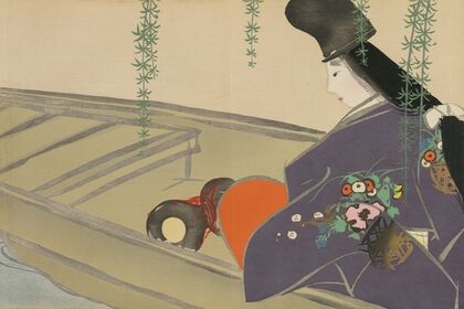 Asazuma in Her Boat (Asazuma-bune)